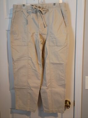 Banana Republic Women's Beige Drawstring Utility Pants